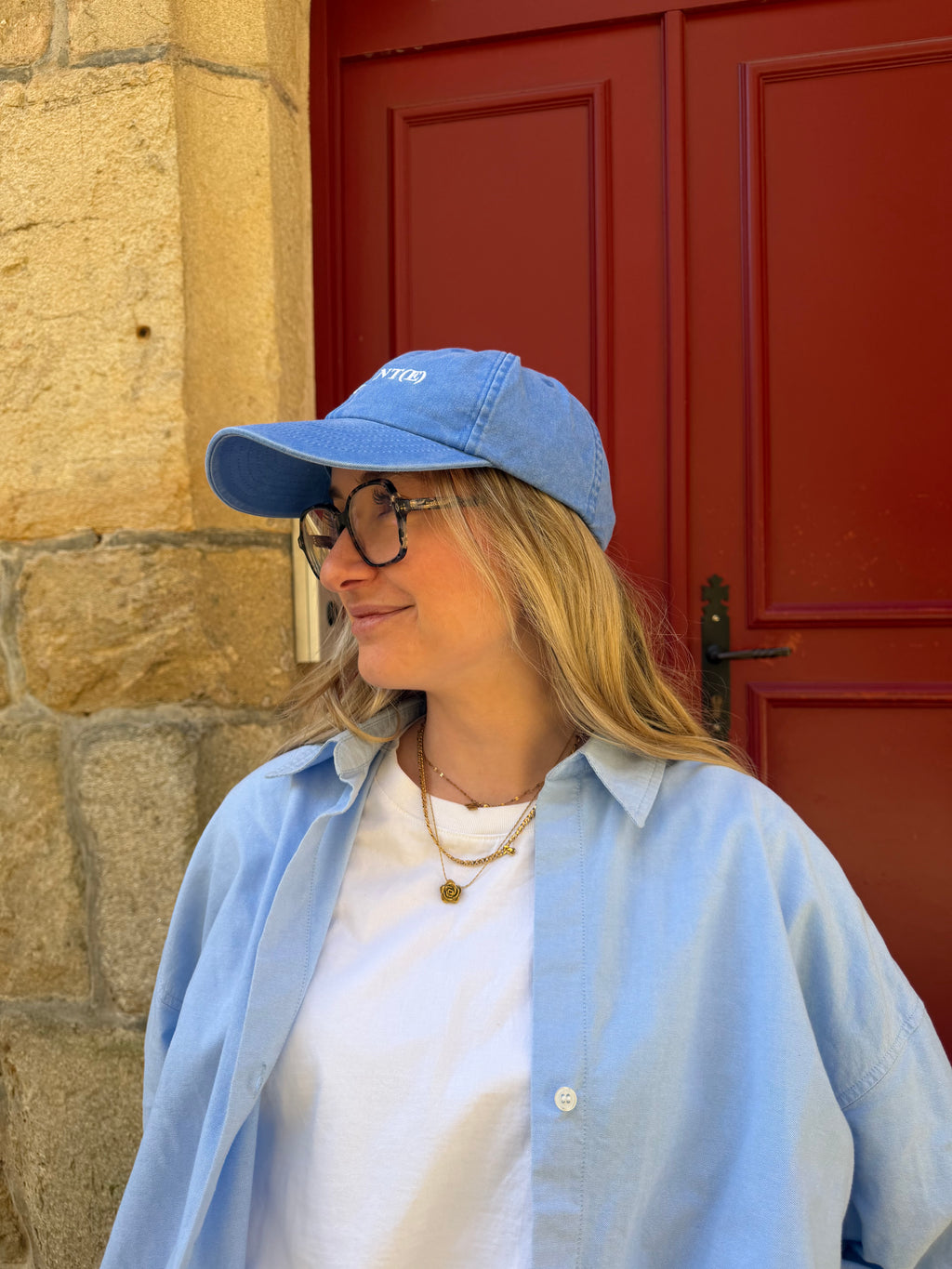Casquette DIVAGUANT(E) – Broderie signature Bleu