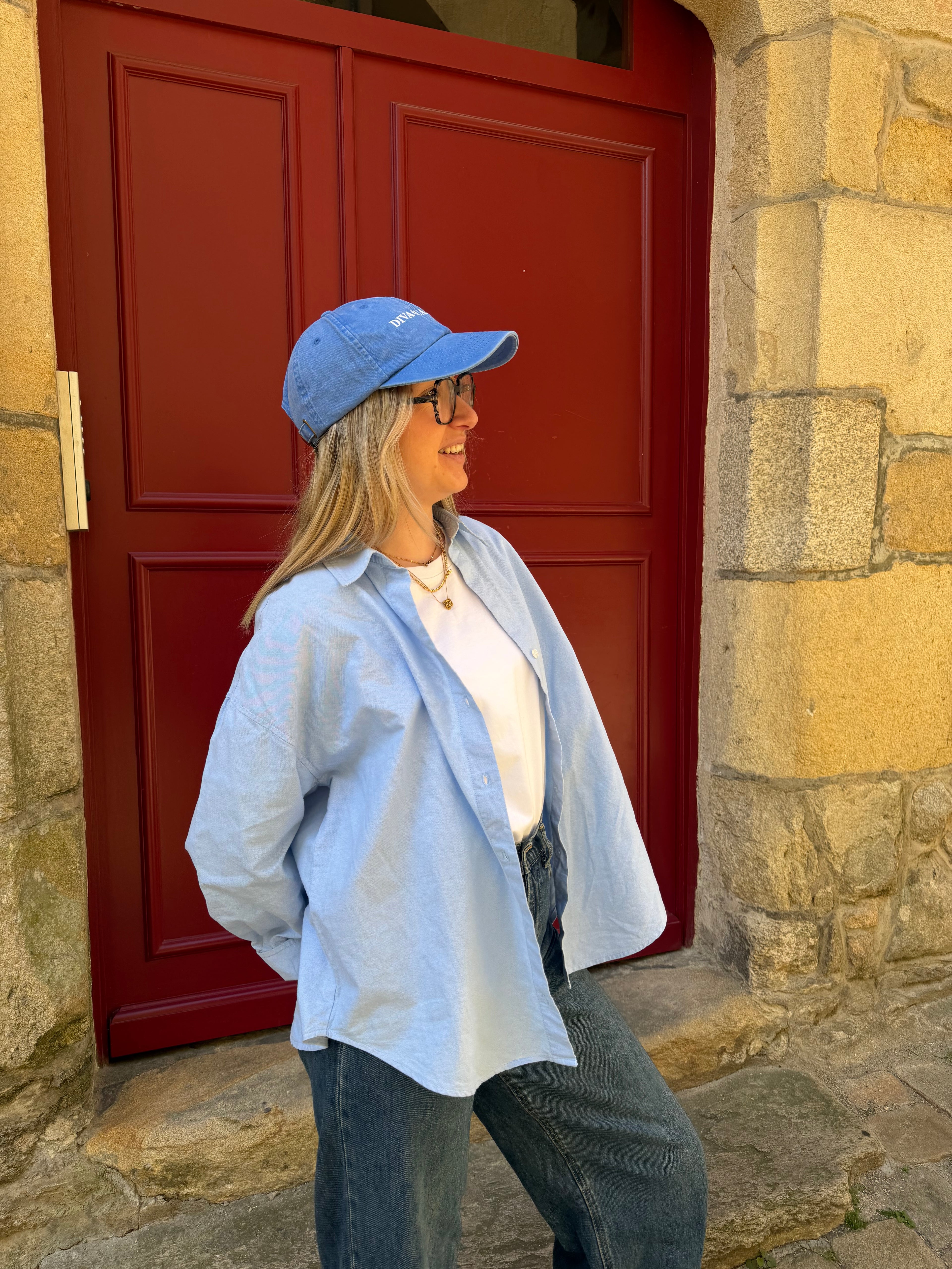 Casquette DIVAGUANT(E) – Broderie signature Bleu
