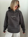 sweat gris en coton bio recyclé